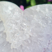 Load image into Gallery viewer, Amethyst and Quartz Heart

