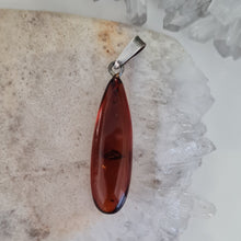 Load image into Gallery viewer, Amber Sterling Silver Pendant
