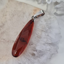 Load image into Gallery viewer, Amber Sterling Silver Pendant
