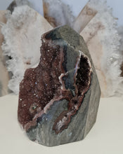 Load image into Gallery viewer, Red Amethyst with Stalactite Eyes Cutbase
