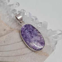 Load image into Gallery viewer, Charoite Sterling Silver Pendant
