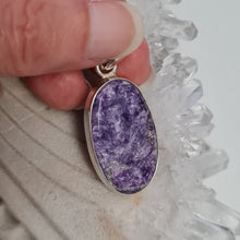 Load image into Gallery viewer, Charoite Sterling Silver Pendant
