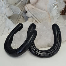 Load image into Gallery viewer, Black Obsidian Horseshoe
