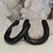 Load image into Gallery viewer, Black Obsidian Horseshoe
