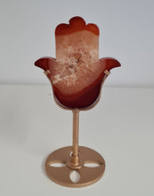 Load image into Gallery viewer, Carnelian Hamsa Hand with Stand
