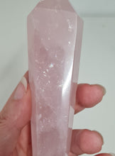 Load image into Gallery viewer, Rose Quartz Wand in Stand

