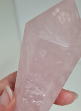 Load image into Gallery viewer, Rose Quartz Wand in Stand
