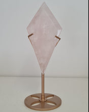 Load image into Gallery viewer, Rose Quartz Diamond with Stand
