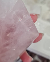 Load image into Gallery viewer, Rose Quartz Diamond with Stand
