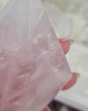 Load image into Gallery viewer, Rose Quartz Diamond with Stand
