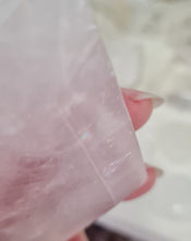 Load image into Gallery viewer, Rose Quartz Diamond with Stand
