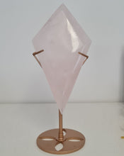 Load image into Gallery viewer, Rose Quartz Diamond with Stand
