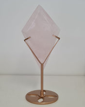 Load image into Gallery viewer, Rose Quartz Diamond with Stand
