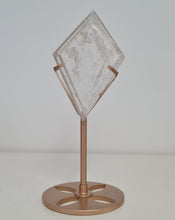 Load image into Gallery viewer, Clear Quartz Diamond with Stand - Rainbows
