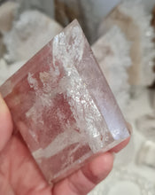 Load image into Gallery viewer, Clear Quartz Diamond with Stand - Rainbows

