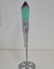 Load image into Gallery viewer, Fluorite Wand in Stand
