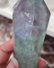 Load image into Gallery viewer, Fluorite Wand in Stand
