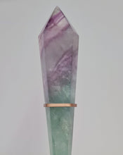 Load image into Gallery viewer, Fluorite Wand in Stand

