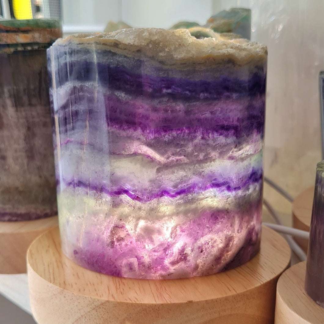 Rainbow Fluorite Lamp