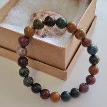 Load image into Gallery viewer, Ocean Jasper Bracelet and Heart Boxset
