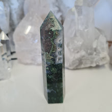 Load image into Gallery viewer, Moss Agate Tower
