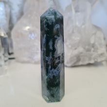 Load image into Gallery viewer, Moss Agate Tower
