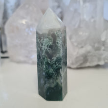 Load image into Gallery viewer, Moss Agate Tower
