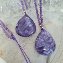 Load image into Gallery viewer, Charoite Bead Necklace
