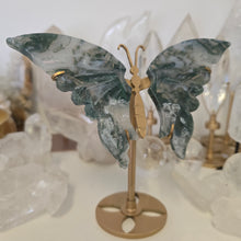 Load image into Gallery viewer, Moss Agate Butterfly Wings
