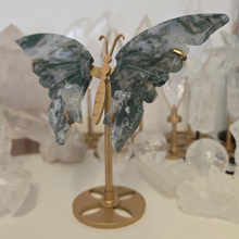Load image into Gallery viewer, Moss Agate Butterfly Wings
