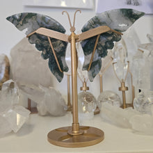Load image into Gallery viewer, Moss Agate Butterfly Wings
