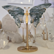 Load image into Gallery viewer, Moss Agate Butterfly Wings
