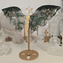 Load image into Gallery viewer, Moss Agate Butterfly Wings

