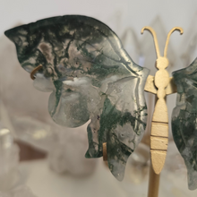 Load image into Gallery viewer, Moss Agate Butterfly Wings

