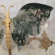 Load image into Gallery viewer, Moss Agate Butterfly Wings
