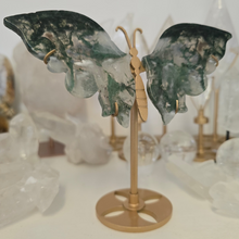 Load image into Gallery viewer, Moss Agate Butterfly Wings
