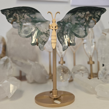 Load image into Gallery viewer, Moss Agate Butterfly Wings
