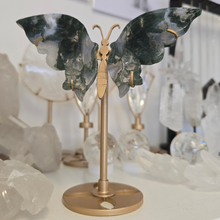 Load image into Gallery viewer, Moss Agate Butterfly Wings
