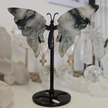 Load image into Gallery viewer, Moss Agate Butterfly Wings
