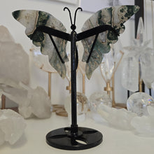 Load image into Gallery viewer, Moss Agate Butterfly Wings
