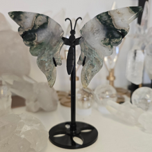 Load image into Gallery viewer, Moss Agate Butterfly Wings

