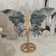 Load image into Gallery viewer, Moss Agate Butterfly Wings
