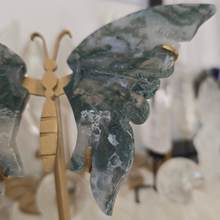 Load image into Gallery viewer, Moss Agate Butterfly Wings
