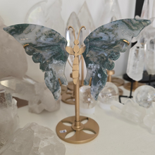 Load image into Gallery viewer, Moss Agate Butterfly Wings
