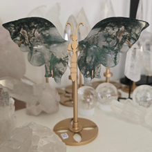 Load image into Gallery viewer, Moss Agate Butterfly Wings
