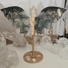Load image into Gallery viewer, Moss Agate Butterfly Wings
