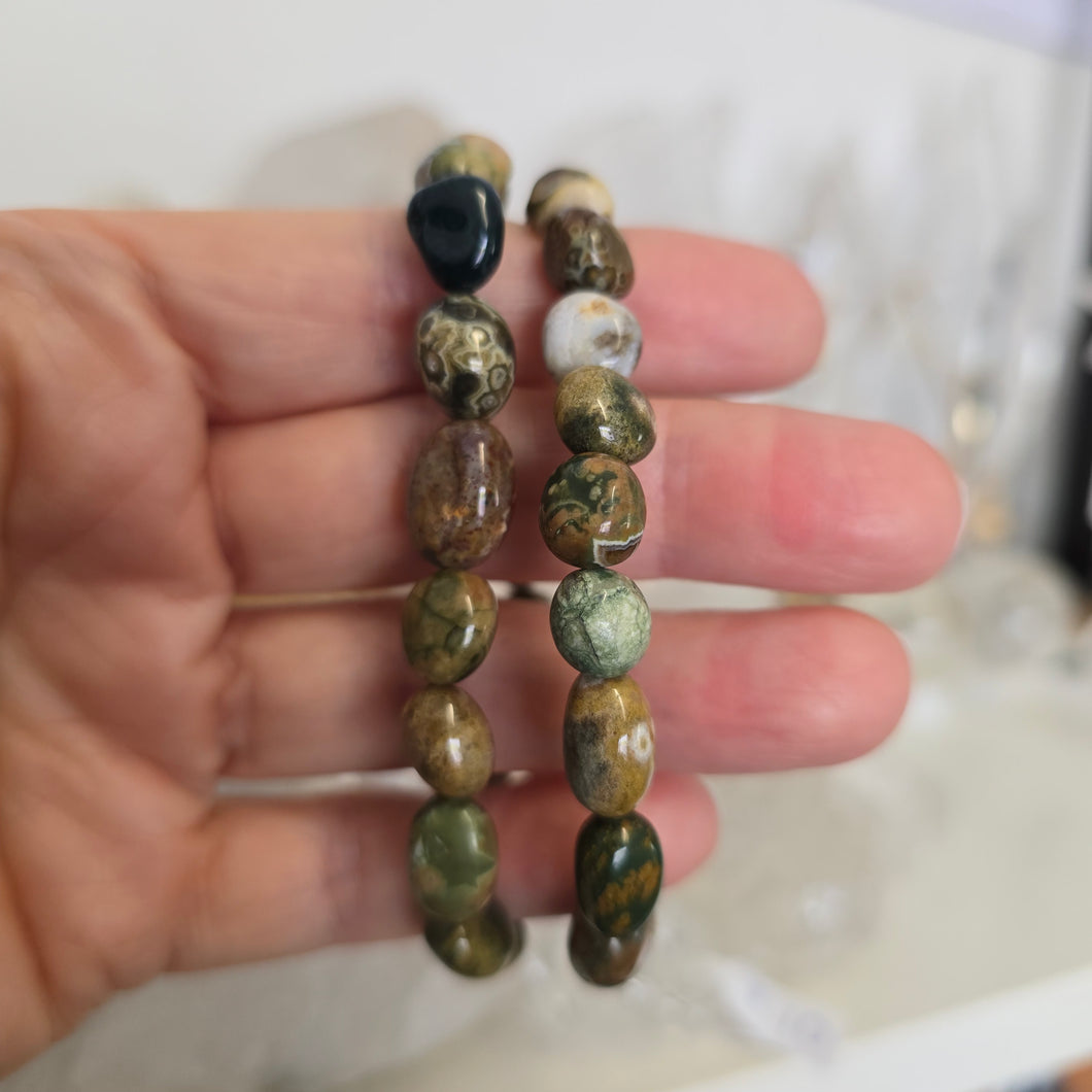 Ocean Jasper Nuggett Bracelet