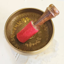 Load image into Gallery viewer, Singing Bowl - Mantra Etched - Hammered - 10 cm

