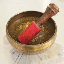 Load image into Gallery viewer, Singing Bowl - Mantra Etched - Hammered - 10 cm
