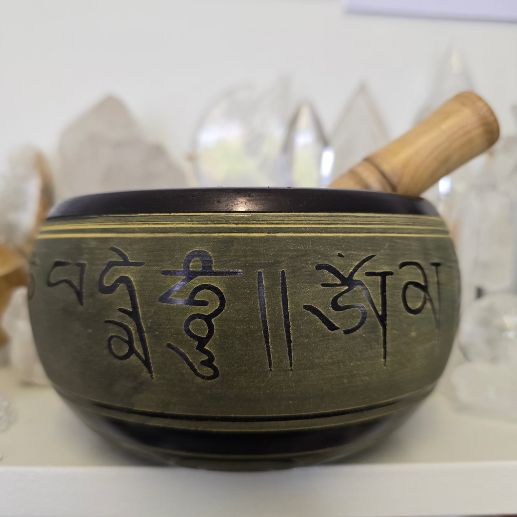 Singing Bowl - Hamsa Hand - 14 cm